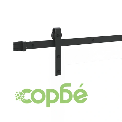 Плъзгаща се врата ORKDAL от бяло масивно дърво и стъкло с монтажен комплект, 83x202x4 см ➤ топ цена ➤ sorbe.bg