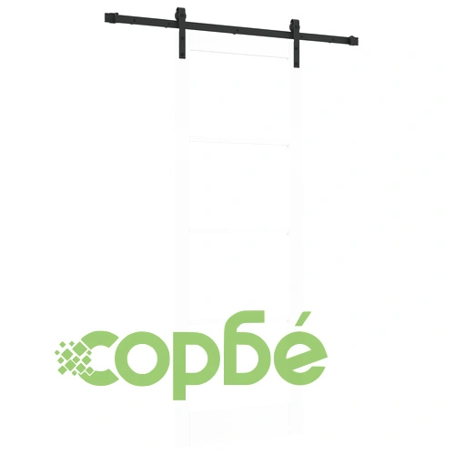 Плъзгаща врата ORKDAL с комплект хардуер, бяла, 78x211 см, от натурално дърво ➤ топ цена ➤ sorbe.bg