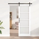 Плъзгаща врата ORKDAL с комплект хардуер, бяла, 78x211 см, от натурално дърво