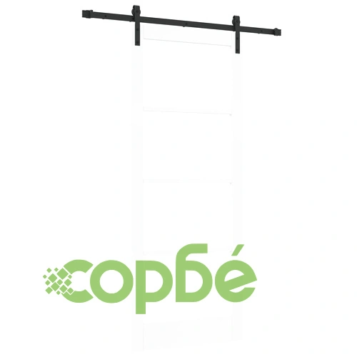 Плъзгаща врата ORKDAL с механизми, бяла, от естествено дърво, 86x211 см ➤ топ цена ➤ sorbe.bg