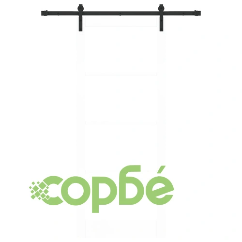 Плъзгаща врата ORKDAL с механизми, бяла, от естествено дърво, 86x211 см ➤ топ цена ➤ sorbe.bg