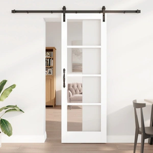 Плъзгаща Врата ORKDAL с Комплект Механизъм, Бяла, Дървена, 73.5x211 см