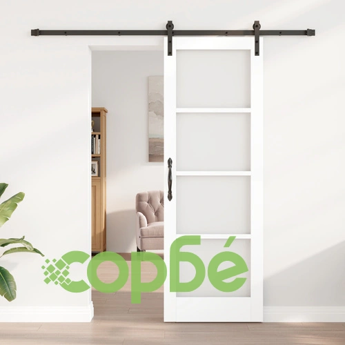 Плъзгаща Врата ORKDAL с Комплект Механизъм, Бяла, Дървена, 73.5x211 см ➤ топ цена ➤ sorbe.bg