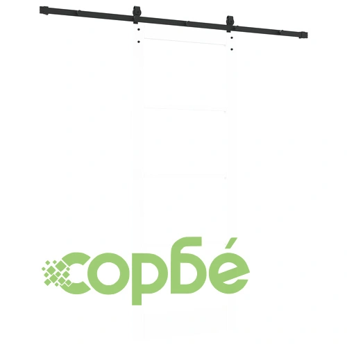 Плъзгаща врата ORKDAL с комплект хардуер, МДФ, Бяла, 83x211x4 см ➤ топ цена ➤ sorbe.bg