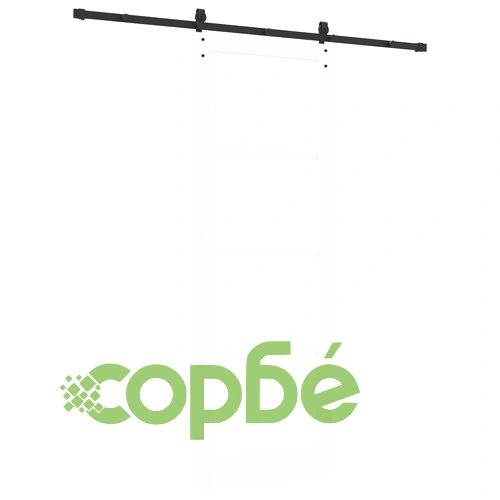 Плъзгаща се врата ORKDAL с комплект монтажни елементи, Бяла, 83x232 см, Дървена ➤ топ цена ➤ sorbe.bg