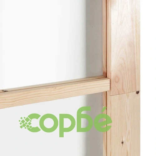 Плъзгаща се врата ORKDAL с хардуер 93x232 см борово дърво и метал кафяв цвят ➤ топ цена ➤ sorbe.bg