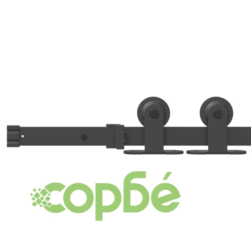 Плъзгаща врата ORKDAL 86x198.5x4 см от твърдо дърво и стъкло с комплект компоненти ➤ топ цена ➤ sorbe.bg