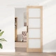 Плъзгаща Врата ORKDAL 73.5x211x4 см - Масивно Борово Дърво и Стъкло с Комплект за Монтаж