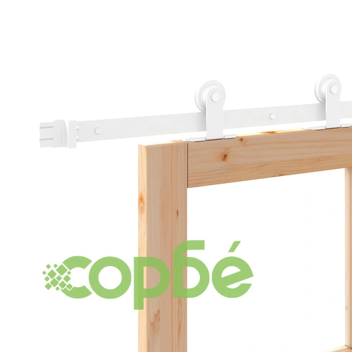 Плъзгаща врата ORKDAL 78x202x4 см от масивна борова дървесина и стъкло с комплект за монтаж ➤ топ цена ➤ sorbe.bg