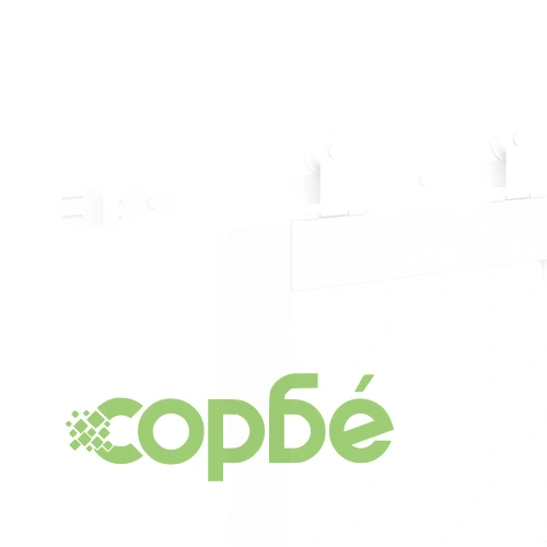 Плъзгаща се врата ORKDAL - Бяла МДФ и стъкло, 78x211x4 см ➤ топ цена ➤ sorbe.bg