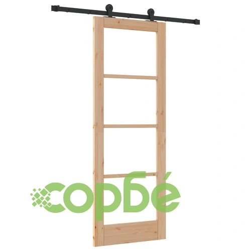 Дървена плъзгаща врата ORKDAL с комплект за монтаж, 73.5x198.5 см, бежова ➤ топ цена ➤ sorbe.bg