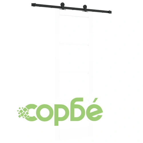 Плъзгаща Интериорна Врата ORKDAL със Стъкло, Бяла, 73.5x211x4 см, с Комплект за Монтаж ➤ топ цена ➤ sorbe.bg