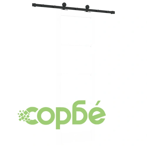 Плъзгаща Интериорна Врата ORKDAL със Стъкло, Бяла, 73.5x211x4 см, с Комплект за Монтаж ➤ топ цена ➤ sorbe.bg