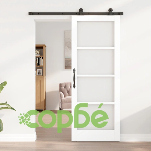 Плъзгаща врата ORKDAL с комплект за монтаж, бяла, 78x202 см, дървена ➤ топ цена ➤ sorbe.bg