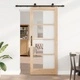 Плъзгаща врата ORKDAL с релсов комплект 86x211 см борово дърво кафяво