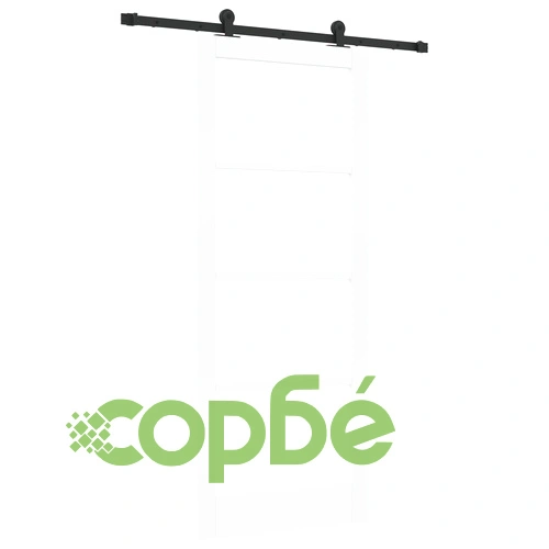 Плъзгаща врата ORKDAL с хардуерен комплект, бяла, 86x211 см, с матово стъкло ➤ топ цена ➤ sorbe.bg