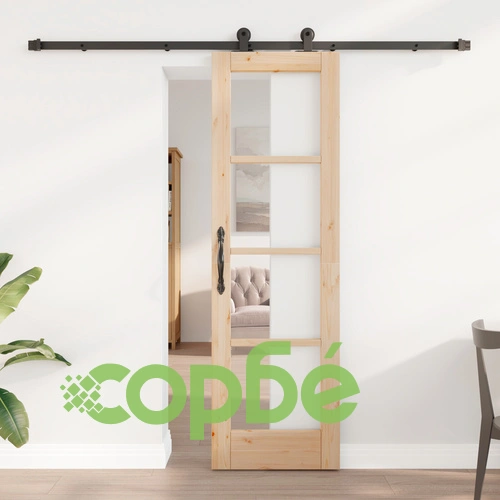 Плъзгаща врата ORKDAL от естествено дърво с комплект механизми 61x198.5 см ➤ топ цена ➤ sorbe.bg
