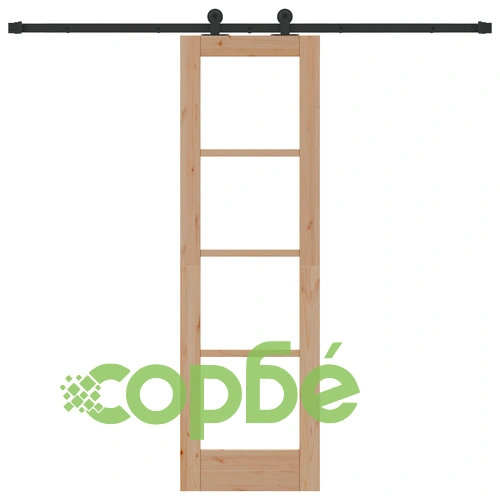 Плъзгаща врата ORKDAL от естествено дърво с комплект механизми 61x198.5 см ➤ топ цена ➤ sorbe.bg