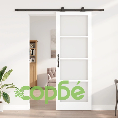 Плъзгаща Врата ORKDAL с Комплект Крепежи - Бяла, Дървена, 83x232 см ➤ топ цена ➤ sorbe.bg