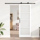 Плъзгаща Врата ORKDAL с Комплект Крепежи - Бяла, Дървена, 83x232 см