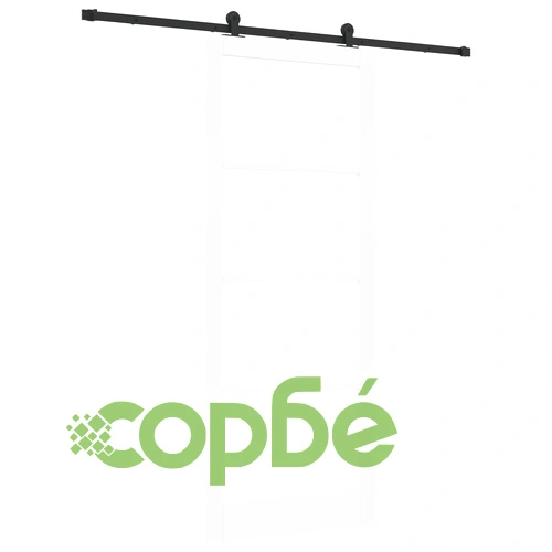 Плъзгаща Врата с Механизми ORKDAL, Бяла, 93x232x4 см, с Вградено Стъкло ➤ топ цена ➤ sorbe.bg