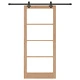 Плъзгаща врата ORKDAL от масивна борова дървесина и стъкло, 93x211x4 см, с комплект за монтаж