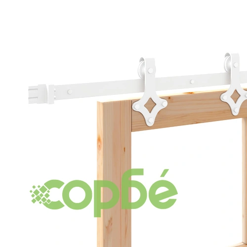 Плъзгаща се врата от масивен бор с комплект крепежи 61x198.5 см ➤ топ цена ➤ sorbe.bg