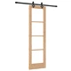 Плъзгаща врата от масивна борова дървесина с комплект аксесоари 61x198.5 см