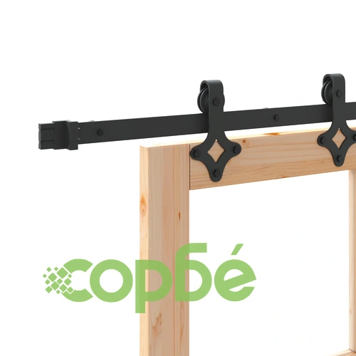 Плъзгаща врата от масивна борова дървесина с комплект за монтаж 78x211 см ➤ топ цена ➤ sorbe.bg