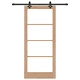 Плъзгаща врата от масивен бор с хардуерен комплект 86x198.5 см