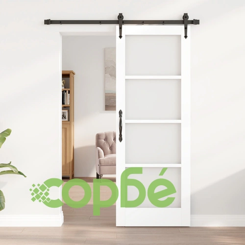 Плъзгаща Врата ORKDAL с Комплект Хардуер, Бяла, 73.5x198.5 см, Дървена ➤ топ цена ➤ sorbe.bg