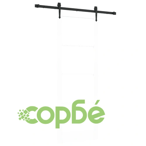 Плъзгаща се врата ORKDAL с комплект хардуер, Бяла, 78x211 см, Естествено дърво ➤ топ цена ➤ sorbe.bg