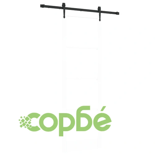 Плъзгаща Врата от Естествено Дърво с Комплект за Монтаж - Бяла 78x232 см ➤ топ цена ➤ sorbe.bg