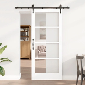 Плъзгаща врата ORKDAL с монтажен комплект, бяла, 86x198.5 см, дървена