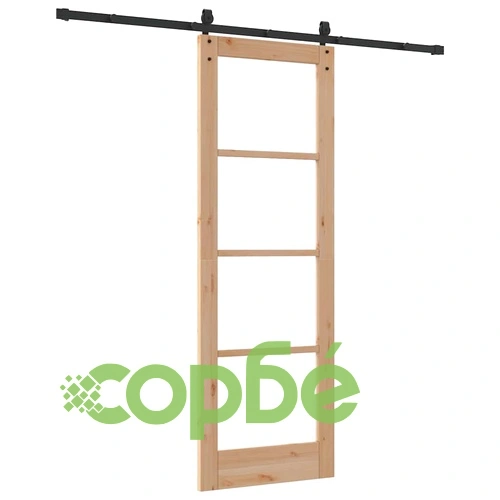 Плъзгаща врата ORKDAL с хардуер комплект 73.5x211 см дърво и метал ➤ топ цена ➤ sorbe.bg