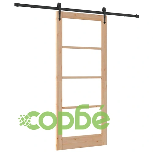 Плъзгаща врата ORKDAL с релсов комплект 86x198.5 см от дърво и метал ➤ топ цена ➤ sorbe.bg