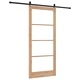 Плъзгаща врата ORKDAL с релсов комплект 93x211 см дърво и метал кафяво