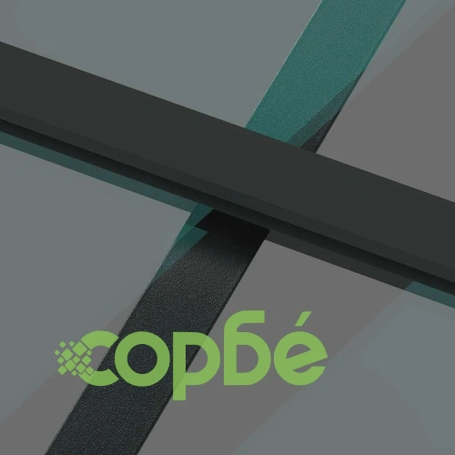 Плъзгаща се врата от закалено стъкло и алуминий 76x205 см с обков, черна ➤ топ цена ➤ sorbe.bg