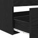 Шкаф за мивка в баня с вградена керамична мивка 90x48x38.5 см черен дъб от инженерна дървесина