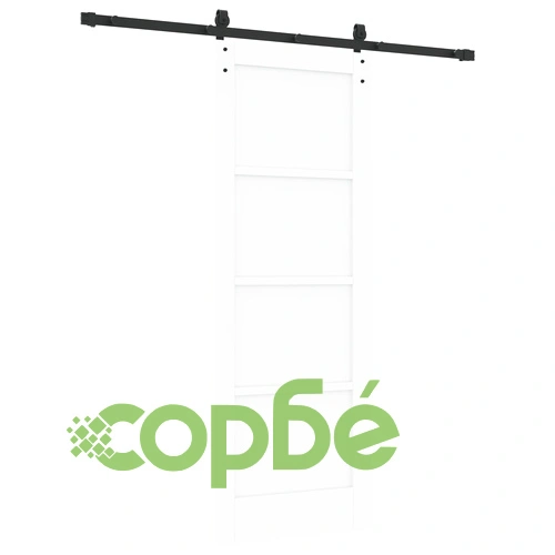 Плъзгаща Врата ORKDAL с Комплект Механизми, Бяла 73.5x198.5x4 см, Солидно Борово Дърво ➤ топ цена ➤ sorbe.bg