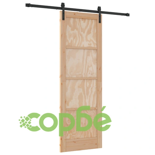 Плъзгаща се врата ORKDAL 73.5x211 см от масивна борова дървесина с комплект за монтаж ➤ топ цена ➤ sorbe.bg