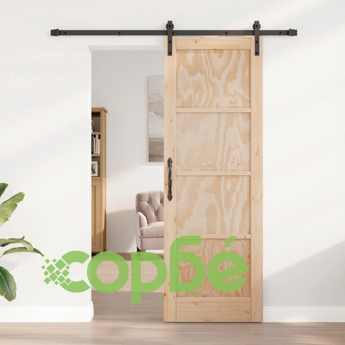 Плъзгаща се врата ORKDAL 73.5x211 см от масивна борова дървесина с комплект за монтаж ➤ топ цена ➤ sorbe.bg