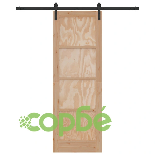 Плъзгаща се врата ORKDAL 73.5x211 см от масивна борова дървесина с комплект за монтаж ➤ топ цена ➤ sorbe.bg