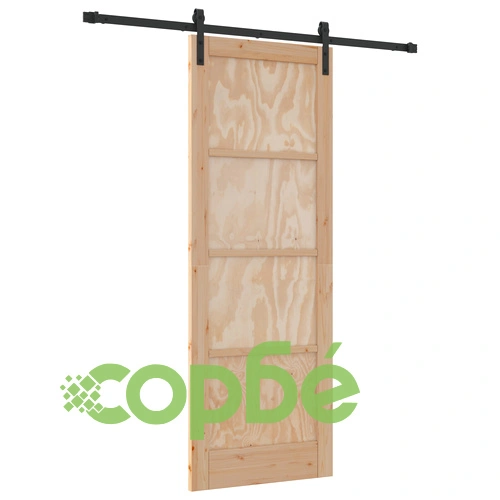Плъзгаща Врата ORKDAL 78x211x4 см от Масивен Бор с Комплект Хардуер ➤ топ цена ➤ sorbe.bg
