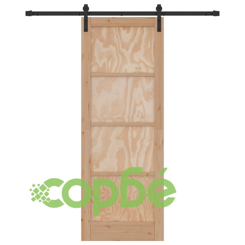 Плъзгаща Врата ORKDAL 78x211x4 см от Масивен Бор с Комплект Хардуер ➤ топ цена ➤ sorbe.bg