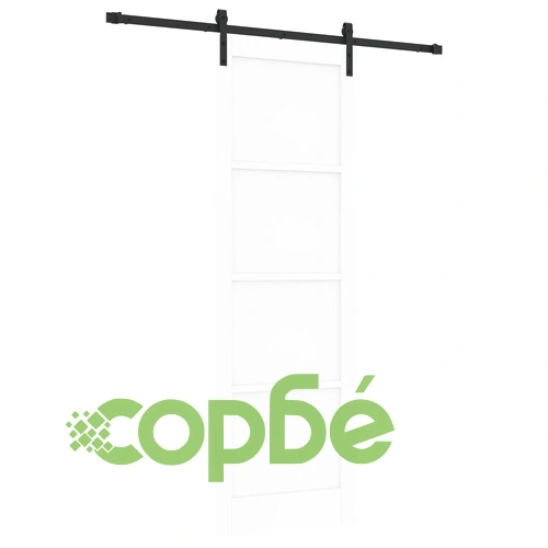 Плъзгаща Врата ORKDAL с Комплект Механизми, Бяла 78x232 см, Масивна Иглолистна Дървесина ➤ топ цена ➤ sorbe.bg