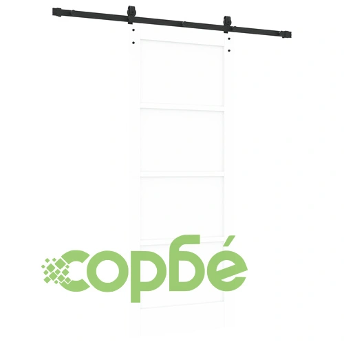 Плъзгаща врата ORKDAL бяла 83x202x4 см от масивна борова дървесина с комплект за монтаж ➤ топ цена ➤ sorbe.bg