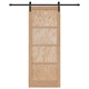 Плъзгаща врата ORKDAL 83x211 см от масивно борово дърво с комплект за монтаж