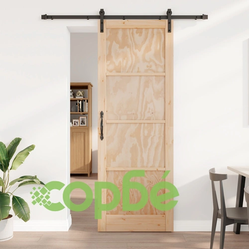 Плъзгаща врата ОРКДАЛ 83x232 см от масивна борова дървесина с монтажен комплект ➤ топ цена ➤ sorbe.bg