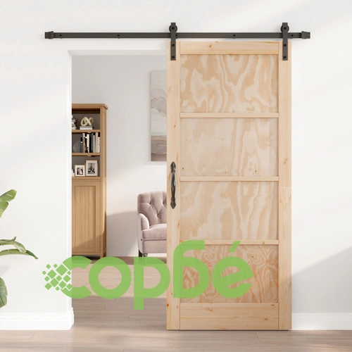 Плъзгаща врата ORKDAL 86x198.5x4 см от масивна борова дървесина с монтажен комплект ➤ топ цена ➤ sorbe.bg